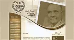 Desktop Screenshot of nhowensfuneralhome.com