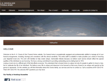 Tablet Screenshot of nhowensfuneralhome.com